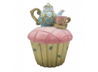 Dekorace Cupcake s konvičkou - 11*15 cm 