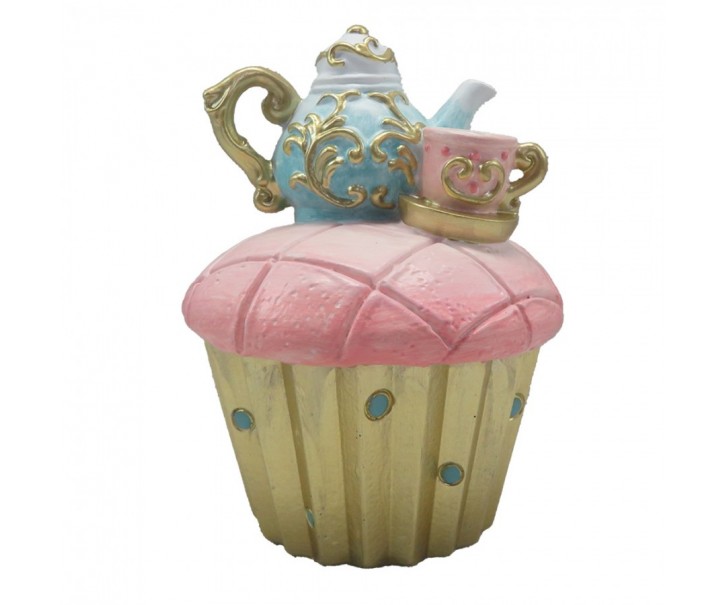 Dekorace Cupcake s konvičkou - 11*15 cm 