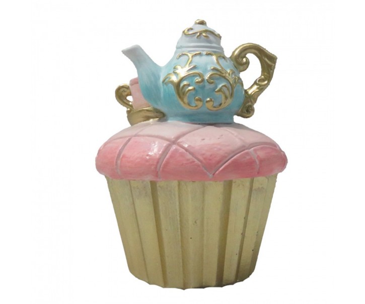 Dekorace Cupcake s konvičkou - 8*11 cm