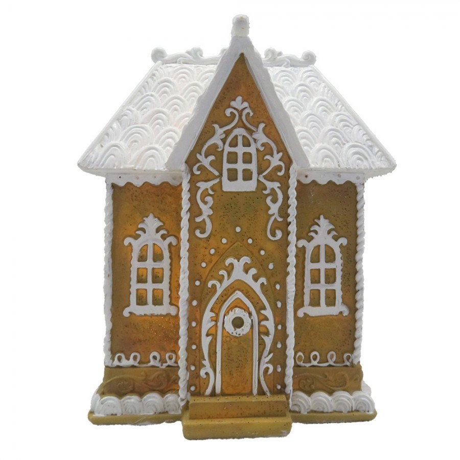 Svítící perníková chaloupka Gingerbread House - 12*9*15 cm