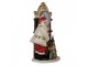 Stolní hodiny s vánoční dekorací Santa Clause - 15*7*22 cm