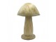 Béžovo-zlatá dekorace houba Mushroom - Ø 13*20 cm 