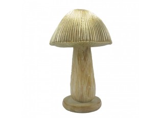 Béžovo-hnědá dekorace houba Mushroom - Ø 13*20 cm 