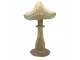 Béžovo-zlatá dekorace houba Mushroom - 11*9*15 cm