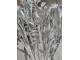 Dekorace stříbrný svítící stromeček Tree leaves silver M - Ø 60*100 cm