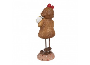 Christmas Decoration Figurine Gingerbread Man 23 Cm Brown Plastic - 10*8*23 cm