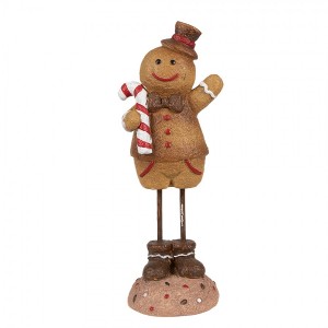 Vánoční dekorace Perníček Gingerbread Man - 7*7*18 cm