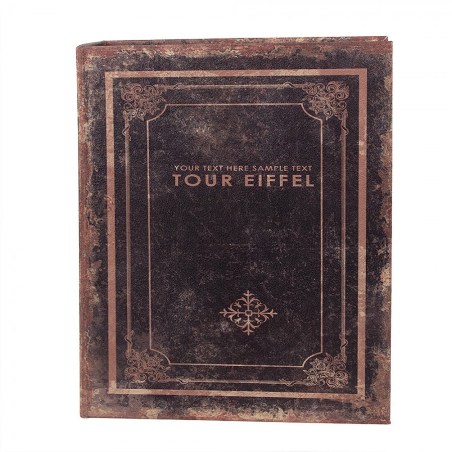3ks úložný box ve tvaru knihy Tour Eiffel - 27*22*7 / 22*17*6 / 17*12*4 cm