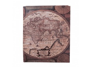 3ks úložný box ve tvaru knihy se zeměkoulemi - 27*22*7 / 22*17*6 / 17*12*4 cm
