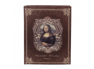3ks úložný box ve tvaru knihy Mona Lisa - 27*22*7 / 22*17*6 / 17*12*4 cm