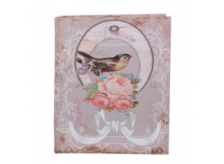 3ks úložný box ve tvaru knihy s ptáčky Bird - 27*22*7 / 22*17*6 / 17*12*4 cm