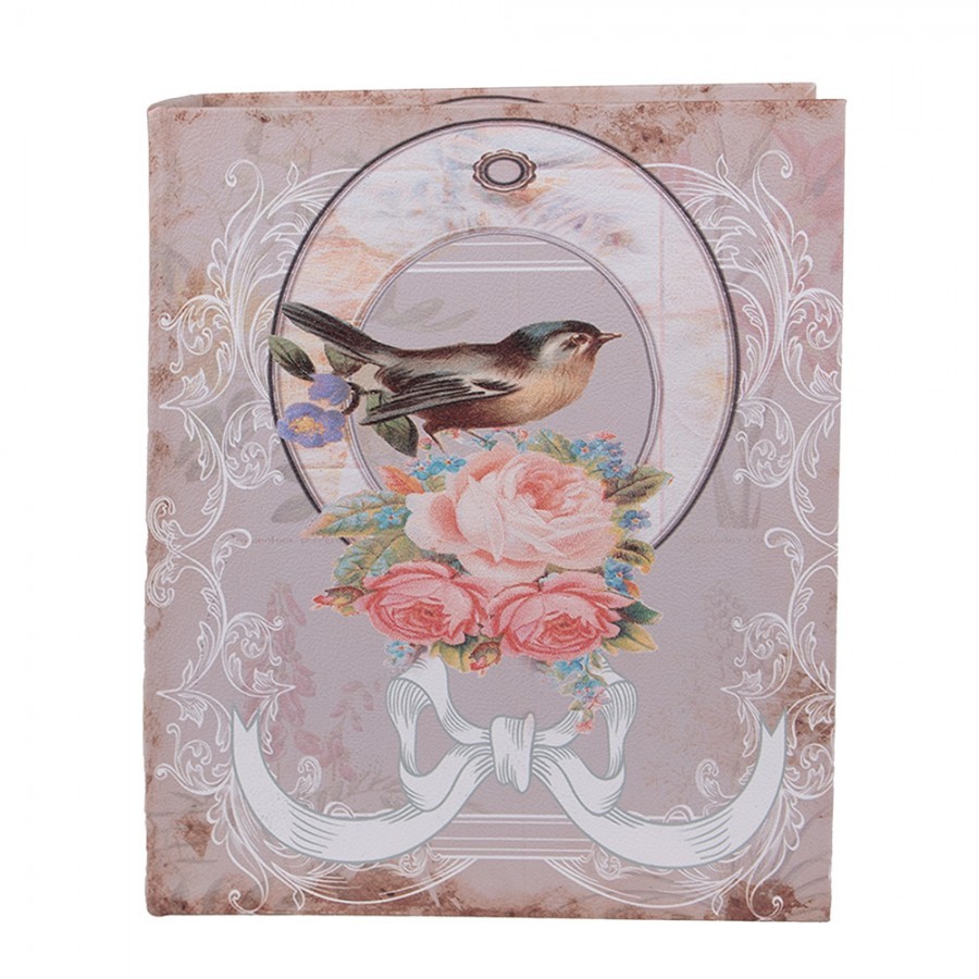 3ks úložný box ve tvaru knihy s ptáčky Bird - 27*22*7 / 22*17*6 / 17*12*4 cm