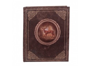 3ks úložný box ve tvaru knihy s jelenem Deer - 27*22*7 / 22*17*6 / 17*12*4 cm