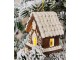 Závěsná svítící ozdoba perníková chaloupka Gingerbread House - 8*6*9 cm