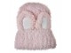 Nadýchaná růžová čepice s králičími oušky Rabbit - one size Clayre & Eef
