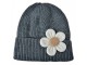 Children's Cap Grey Synthetic Flower - Clayre & Eef