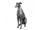 Decorative Dog Figurine 20x10x30 Cm Silver Colored Plastic - 20*10*30 cm Clayre & Eef