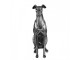 Decorative Dog Figurine 20x10x30 Cm Silver Colored Plastic - 20*10*30 cm Clayre & Eef