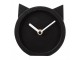 Table Clock 12x5x13 Cm Black Wood Cat - 12*5*13 cm / 1*AA Clayre & Eef