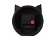 Table Clock 12x5x13 Cm Black Wood Cat - 12*5*13 cm / 1*AA Clayre & Eef