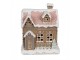 Hnědá svítící perníková chaloupka Gingerbread House - 13*10*16 cm / 3*AAA