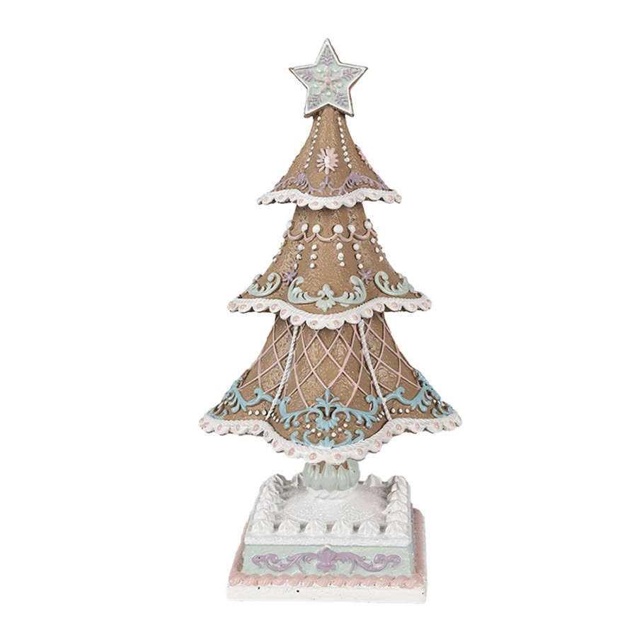 Dekorace vánoční perníkový stromek Gingerbread Tree - 12*12*25 cm