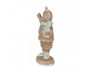 Hnědá vánoční dekorace Perníček Gingerbread - 9*5*16 cm