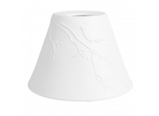 Lampshade ? 15x10 Cm White Porcelain Birds On Branches - Collections