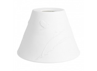 Lampshade ? 15x10 Cm White Porcelain Birds On Branches - Collections