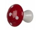Decorative Figurine Mushroom ? 4x4 Cm Red White Glass - Autumn Clayre & Eef