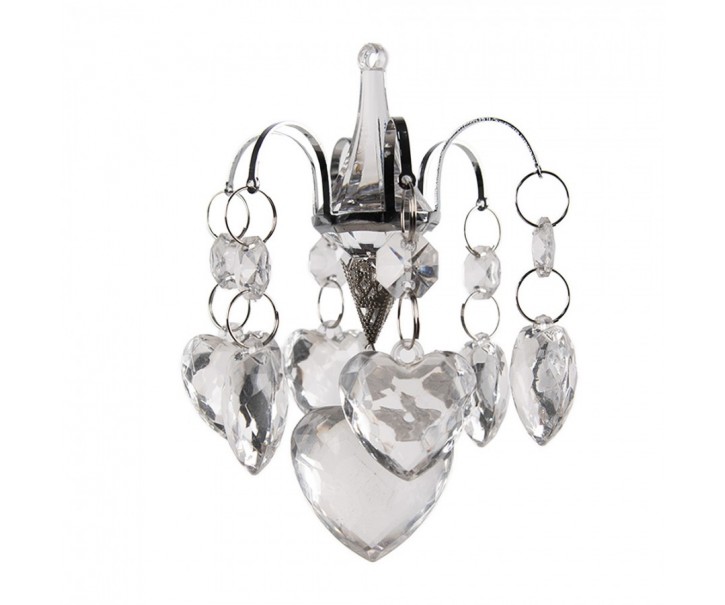 Christmas Ornament ? 9x12 Xm Transparent Glass Christmas Tree Decorations - 9,00 cm Clayre & Eef