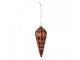 Christmas Bauble ? 6x16 Cm Red Gold Colored Glass Christmas Tree Decorations - 6,00 cm Clayre & Eef