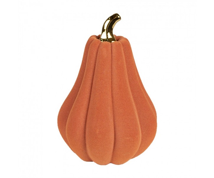 Decoration Pumpkin ? 13x19 Cm Orange Ceramic - Autumn Clayre & Eef
