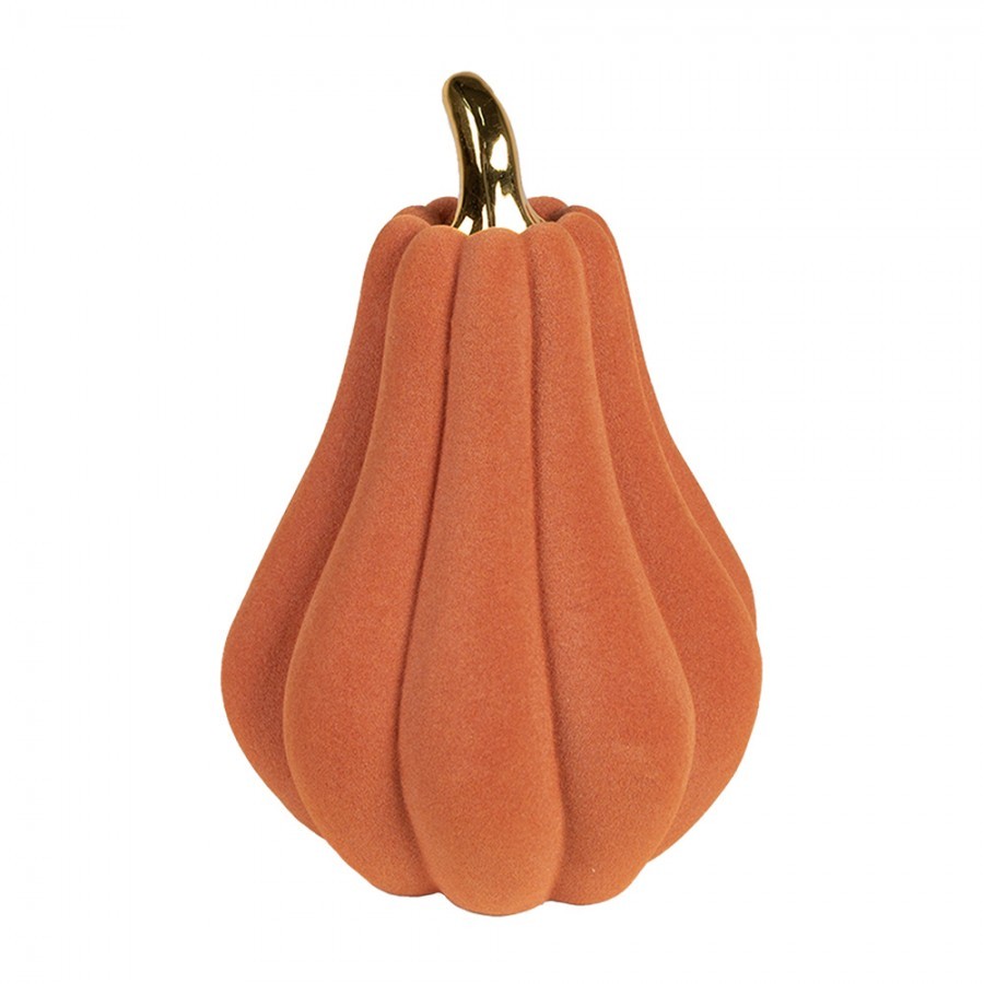 Decoration Pumpkin ? 13x19 Cm Orange Ceramic - Autumn