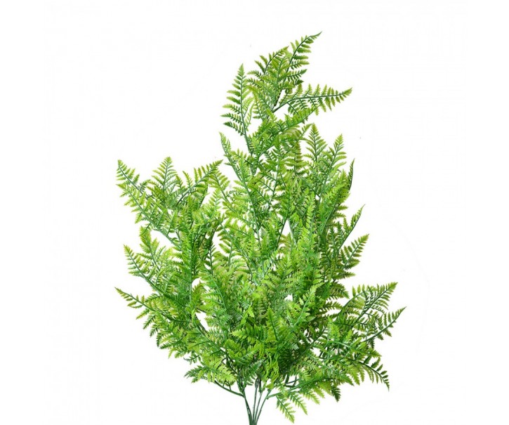 Zelená umělá převislá rostlina kapradí - 80cm Clayre & Eef