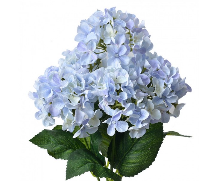 Fialkovo-modrá umělá květina hortenzie Hydrangea - 15*15*45 cm