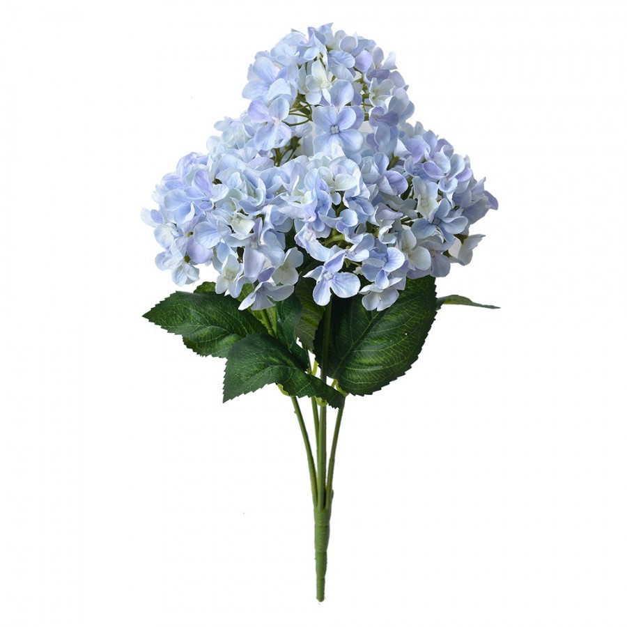 Fialkovo-modrá umělá květina hortenzie Hydrangea - 15*15*45 cm