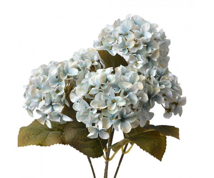 Artificial Flower Hydrangea 45 Cm Blue Plastic Artificial Plant - 45 cm Clayre & Eef