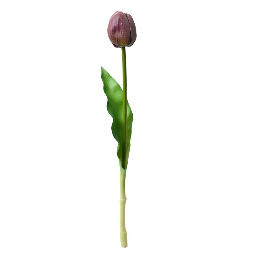 Umělá květina fialový tulipán Tulip Purple - 4*4*32 cm