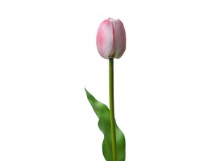 Umělá květina světle růžový tulipán Tulip Pink - 4*4*32 cm