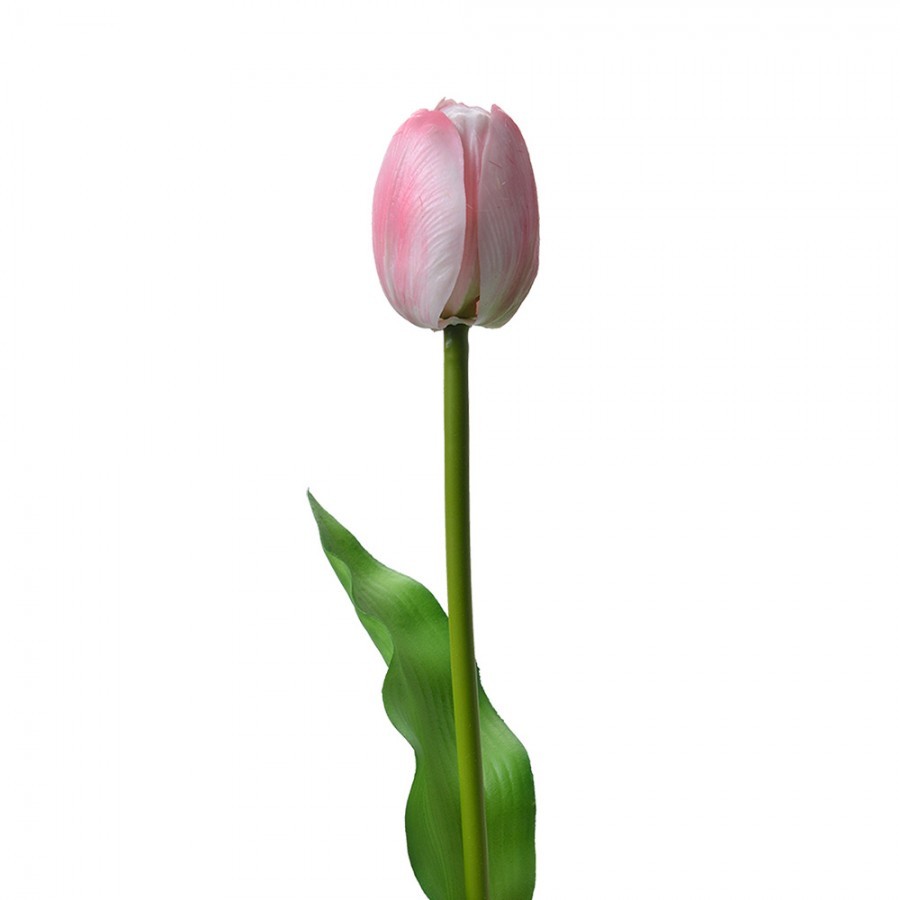 Umělá květina světle růžový tulipán Tulip Pink - 4*4*32 cm