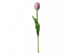 Umělá květina světle růžový tulipán Tulip Pink - 4*4*32 cm