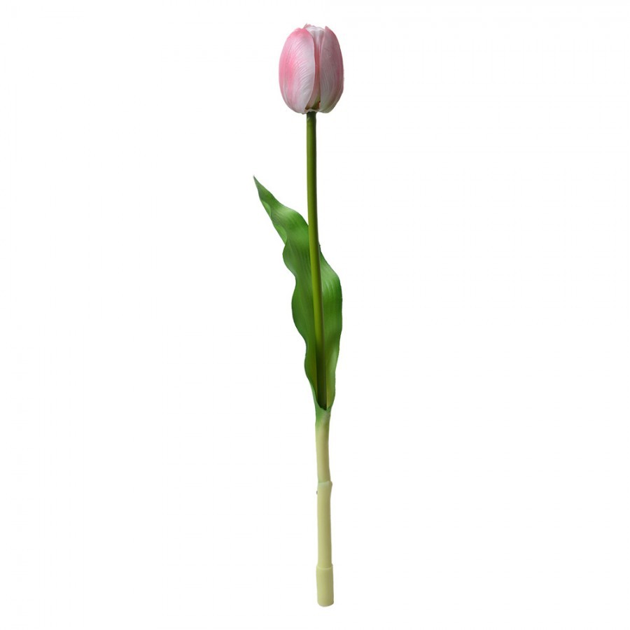 Umělá květina světle růžový tulipán Tulip Pink - 4*4*32 cm