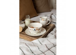 Miska s kohoutkem a slepičkou Chicken and Rooster - Ø 14*7 cm / 500 ml