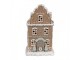 Hnědá svítící perníková chaloupka Gingerbread House - 12*9*20 cm / 3*AAA