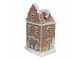 Hnědá svítící perníková chaloupka Gingerbread House - 12*9*20 cm / 3*AAA