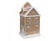 Hnědá svítící perníková chaloupka Gingerbread House - 12*9*20 cm / 3*AAA