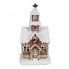 Hnědá svítící perníková chaloupka Gingerbread House - 8*7*15 cm Barva: hnědá, multiMateriál: PolyresinHmotnost: 0,20 kg