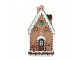 Hnědá zdobená perníková chaloupka Gingerbread House - 28*28*51 cm