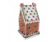 Hnědá zdobená perníková chaloupka Gingerbread House - 20*20*37 cm